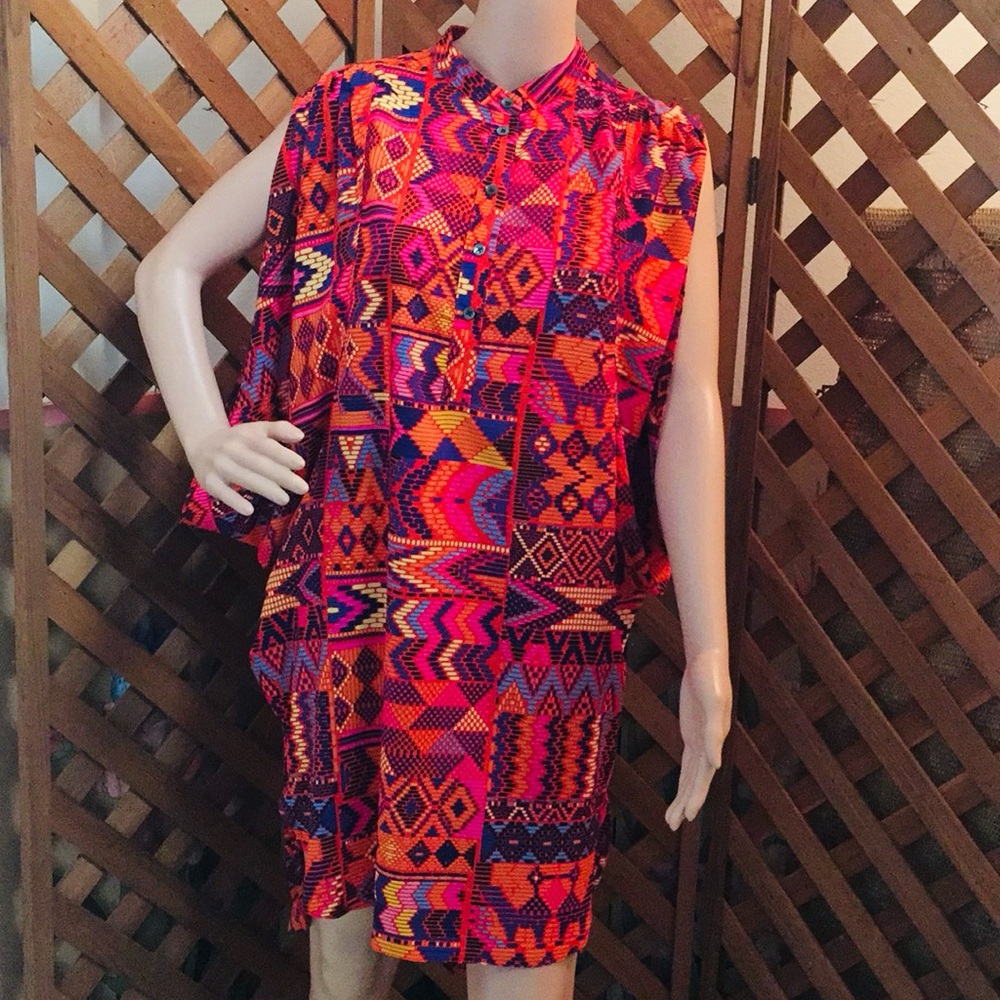 Mara Hoffman Beach Cover Up Kaftan Dress - Picture 2 of 7